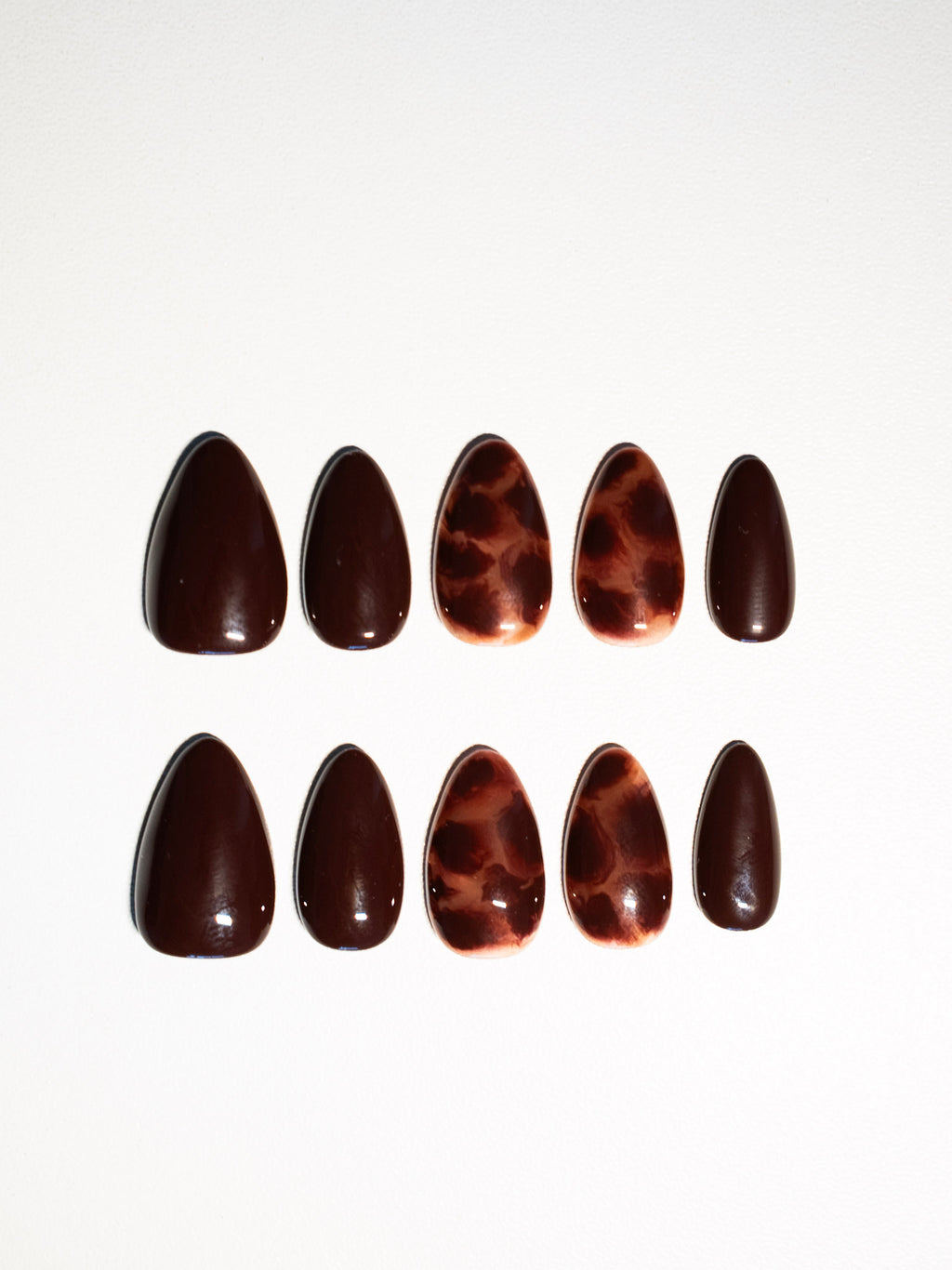 Espresso Shell – Brown Tortoiseshell Press‑On Nails